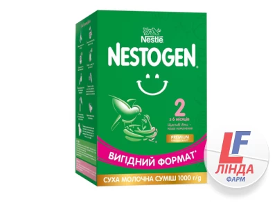 Суха молочна суміш Nestogen 2 з лактобактеріями L. Reuteri для дітей з 6 місяців, 1000 г-0