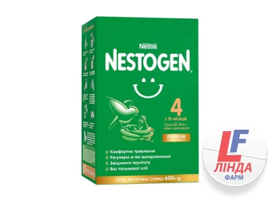 Сухая молочная смесь Nestogen 4 с лактобактериями L. Reuteri для детей с 18 месяцев, 600 г-0