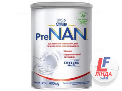 Сухая молочная смесь PreNAN для недоношенных и маловесных детей с рождения, 400 г-0