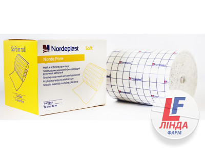 Nordeplast (Нордепласт) Пластырь медицинский фиксирующий рулонный нетканый НордеПор Софт 10см*10м-0
