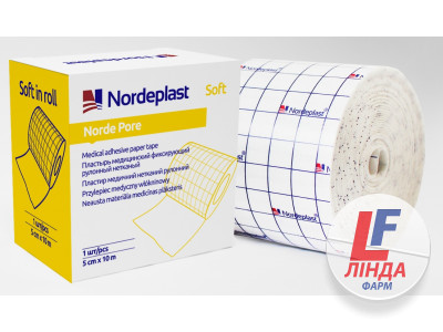Nordeplast (Нордепласт) Пластырь медицинский фиксирующий рулонный нетканый НордеПор Софт 5см*10м-0