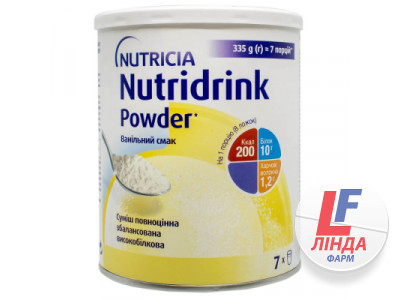 Nutridrink Powder Ванільний смак ентеральне харчування 335 г-0