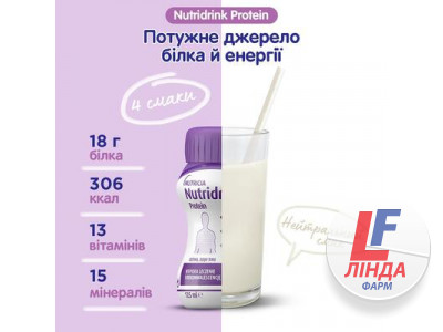 Нутридринк Протеин энтеральное питание нейтральный вкус 125мл №4-1