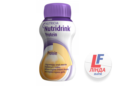 Нутрідринк Протеїн ентеральне харчування, що зігріває імбир і тропічні фрукти 125мл №4-0