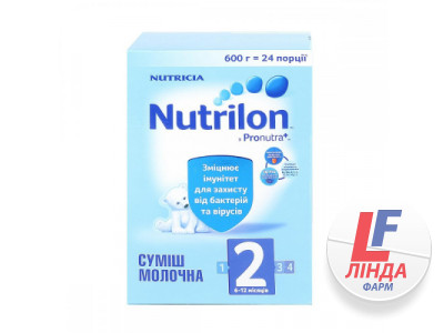 Нутрилон (Nutrilon) смесь сухая молочная 2, с пребиотиком, 600г-0