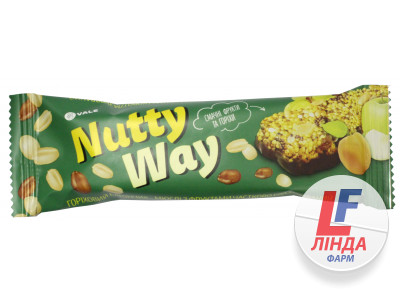 Nutty Way (Натти Вей) Батончик-мюсли с фруктами частично глазированный 40г-0