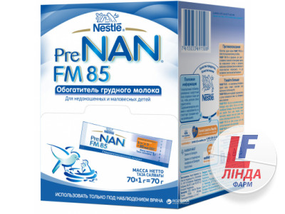 Збагачувач грудного молока Нестле PreNAN FM85 1г №70-0