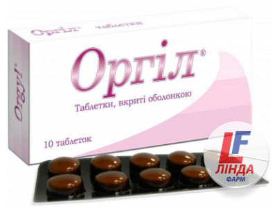 Оргіл таблетки, в/о по 500 мг №10-0