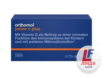 Ортомол Orthomol Junior C plus Апельсин-мандарин для иммунитета детей жев.табл.№30-0
