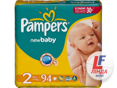 Підгузки Pampers New Baby-Dry mini (3-6) №94 Джамбо-0