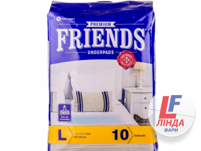 Пеленка Friends Premium размер L 90х60 №10-0