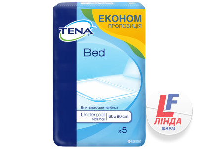 Пелюшка TENA Bed Normal 60х90 №5 (для немовлят)-0