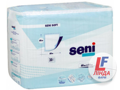 Пелюшки гігієнічні Seni Soft Super 60х60 см, 30 штук-0