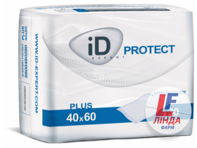 Пелюшки гігієнічні ID Protect Plus (Айді Протект Плюс) розмір 40x60см №30-0