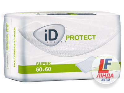 Пелюшки гігієнічні ID Protect Super (Айді Протект Супер) розмір 60x60см №30-0