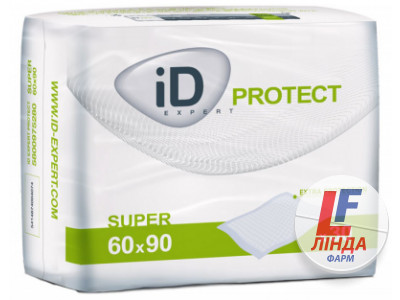 Пелюшки гігієнічні ID Protect Super (Айді Протект Супер) розмір 60x90см №30-0