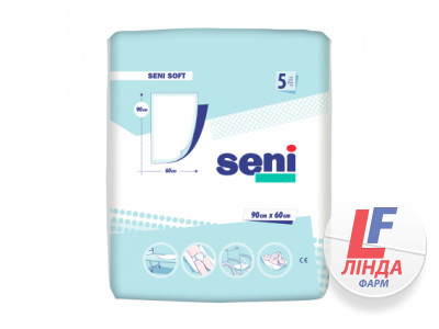 Пелюшки гігієнічні Seni Soft Super 90х60 см, 5 штук-0