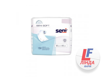 Пелюшки гігієнічні Seni Soft Super 90х60 см, 50 штук-0
