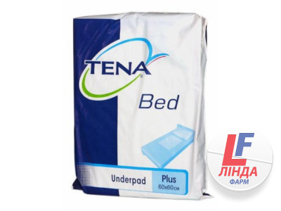 Пеленки гигиенические впитывающие Tena Bed Underpad Plus 60см х 60см №120-0