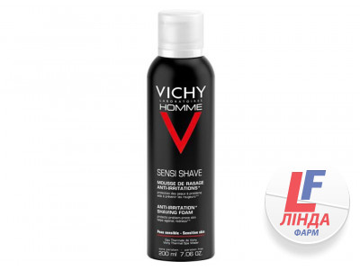 Vichy Homme (Виши Ом) Пена для бритья для чувствительной кожи 200мл-0
