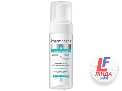 Pharmaceris А Puri-Sensilium (Фармацерис А Пури-Сенисилиум) Успокаивающая пенка для умывания лица и глаз для чувствительной и склонной к аллергии кожи 150мл-0