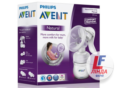Philips Avent Natural (Филипс Авент) Молокоотсос ручной с бутылочкой SCF330/20-1