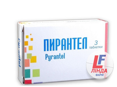 Пірантел таблетки по 250 мг №30 (3х10)-0