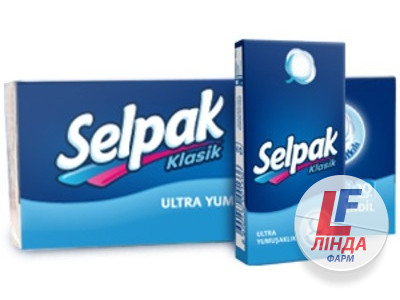 Хусточки паперові Selpak гігієнічні стандарт №10х10-0