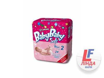Подгузники для детей BabyBaby Soft (БебиБеби Софт) Premium Mini размер 2 (3-6кг) №24-0