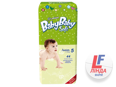Подгузники для детей BabyBaby Soft (БебиБеби Софт) Premium Junior размер 5 (11-25 кг) №44-0