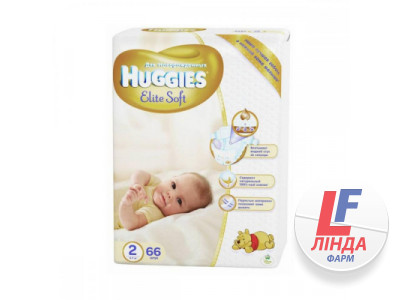 Подгузники для детей Huggies Elite Soft (Хаггис Элит Софт) размер 2 (4-7кг) №66-0