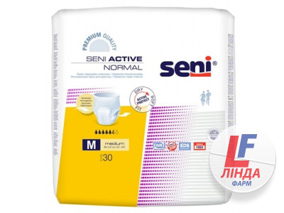 Труси поглинаючі для дорослих Seni Active Normal medium, 30 штук-0