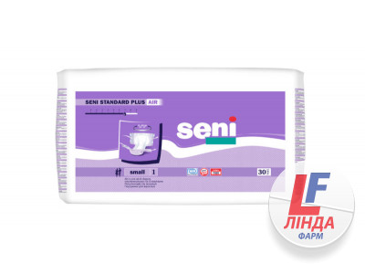 Подгузники для взрослых Seni Standard plus AIR Small №30 (55-80см) 5-7кап.-0