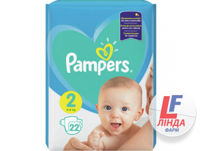 Подгузники для детей Pampers New Baby Mini (Памперс Нью Бейби Мини) р.2 (4-8кг) №22-0