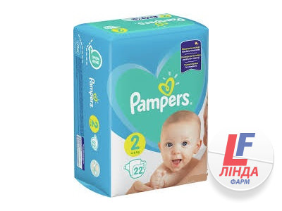 Подгузники для детей Pampers New Baby Mini (Памперс Нью Бейби Мини) размер 2 (4-8кг) №22-0