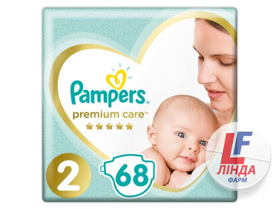 Подгузники детские Pampers Premium Care размер 2, 4-8 кг, 68 штук-0