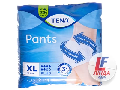 Підгузки-трусики Tena Pants Plus XL, 12 штук-0