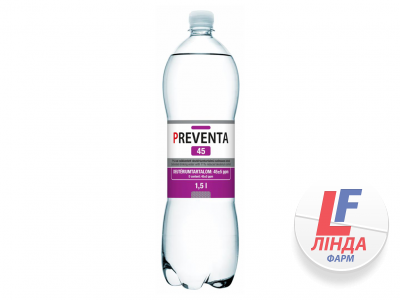 Preventa 45 (Превента) питна вода газована збіднена дейтерієм 1,5л-0