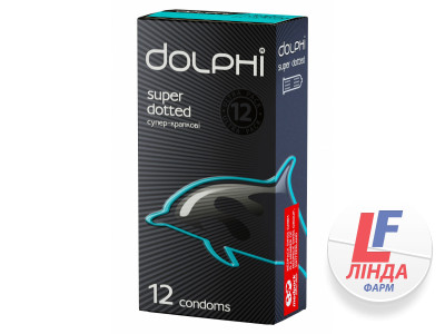Презервативи Dolphi (Долфі) Super Dotted суперточкові 12шт-0