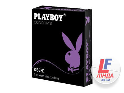Презервативи Playboy Ribbed ребристі 3шт-0