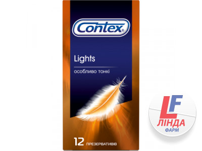 Презервативи латексні Contex Lights особливо тонкі, 12 штук-0