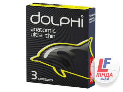 Презервативы Dolphi (Долфи) Anatomic Ultra Thin анатомические ультратонкие 3шт-0