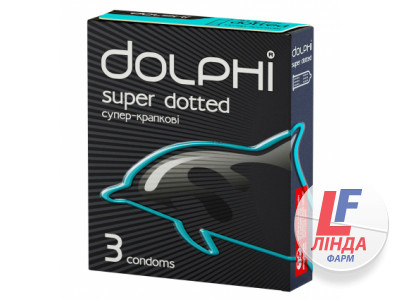 Презервативи Dolphi (Долфі) Super Dotted суперточкові 3шт-0