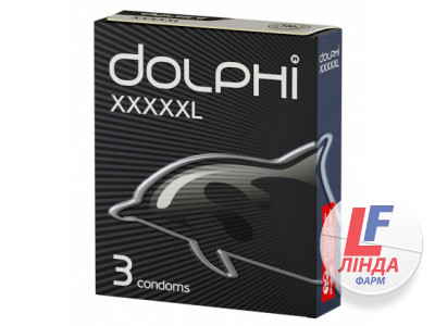 Презервативи Dolphi XXXXXL збільшеного розміру, 3 штуки-0