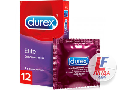 Презервативы Durex (Дюрекс) Elite особенно тонкие 12шт-0