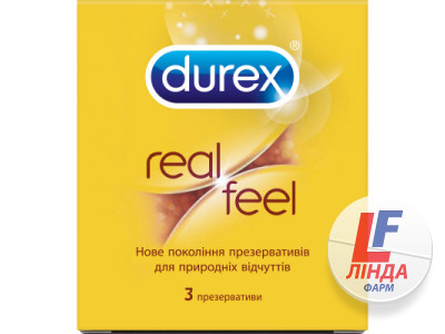 Презервативы Durex (Дюрекс) RealFeel натуральные ощущения 3шт-0