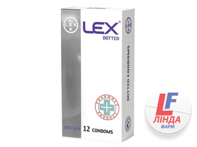 Презервативи Lex Dotted з крапками, 12 штук-0