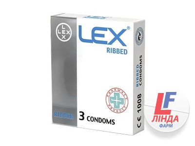 Презервативы LEX Ribbed ребристые 3шт-0