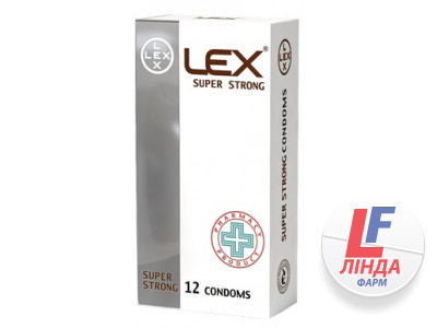 Презервативи Lex Super Strong підвищений рівень надійності, 12 штук-0
