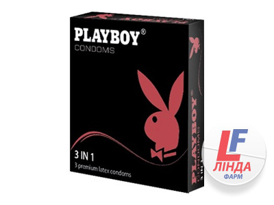Презервативи Playboy 3в1 3шт-0